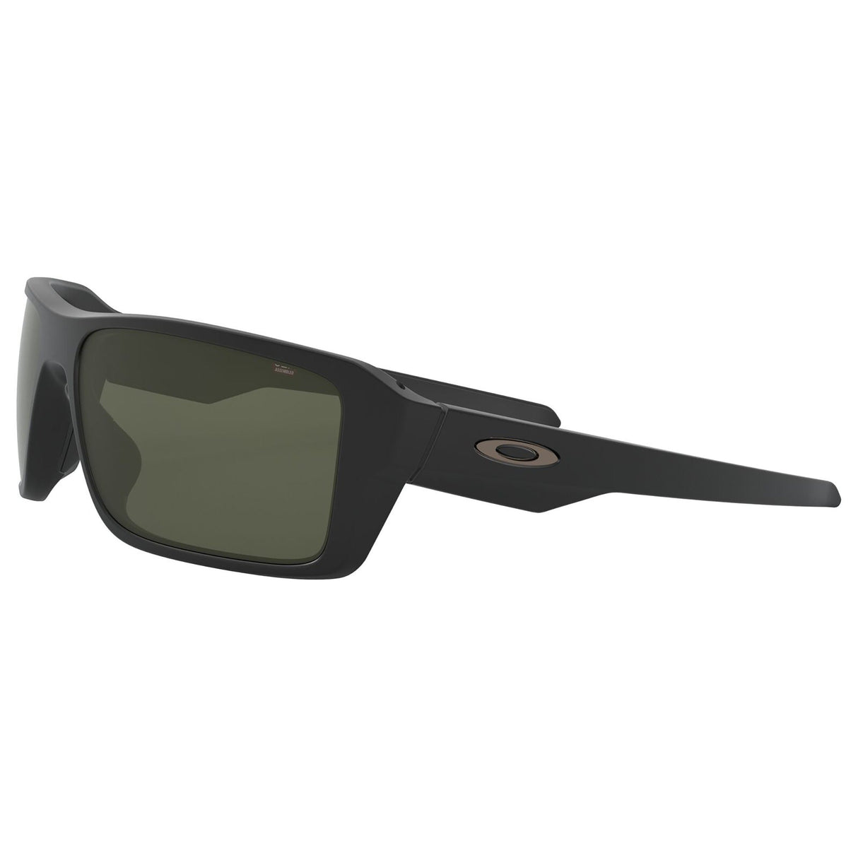 Oakley Double Edge Sunglasses - Matte Black / Dark Grey Lens