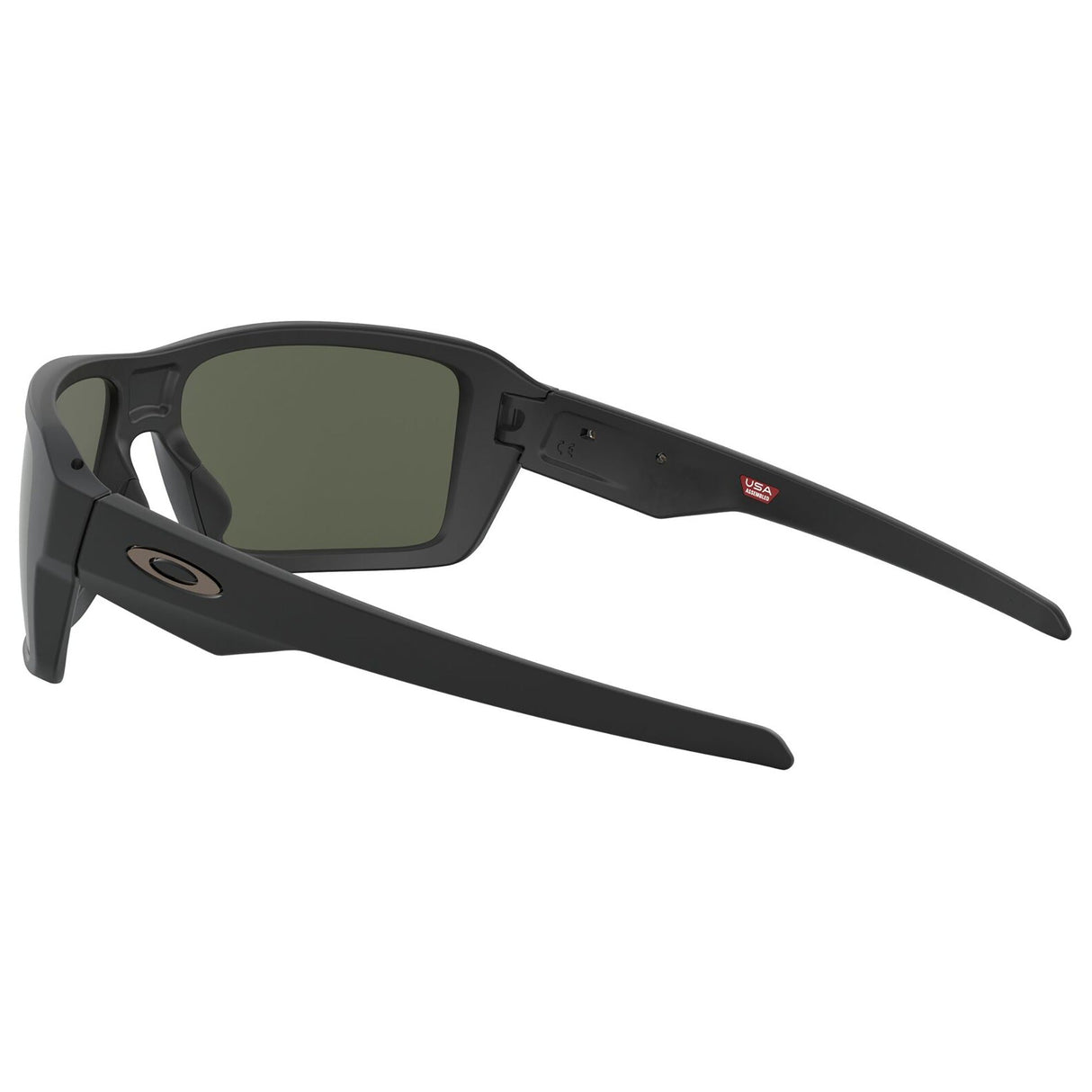 Oakley Double Edge Sunglasses - Matte Black / Dark Grey Lens