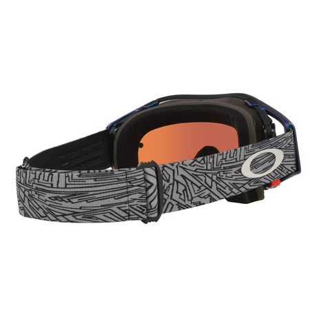 Oakley Airbrake Grey Strike MX Goggle - Prizm MX Sapphire