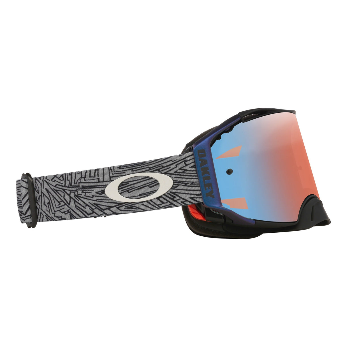 Oakley Airbrake Grey Strike MX Goggle - Prizm MX Sapphire
