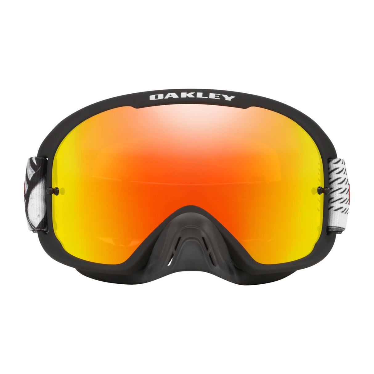 Oakley O Frame 2.0 Pro Black Forge MX Goggle - Fire Iridium