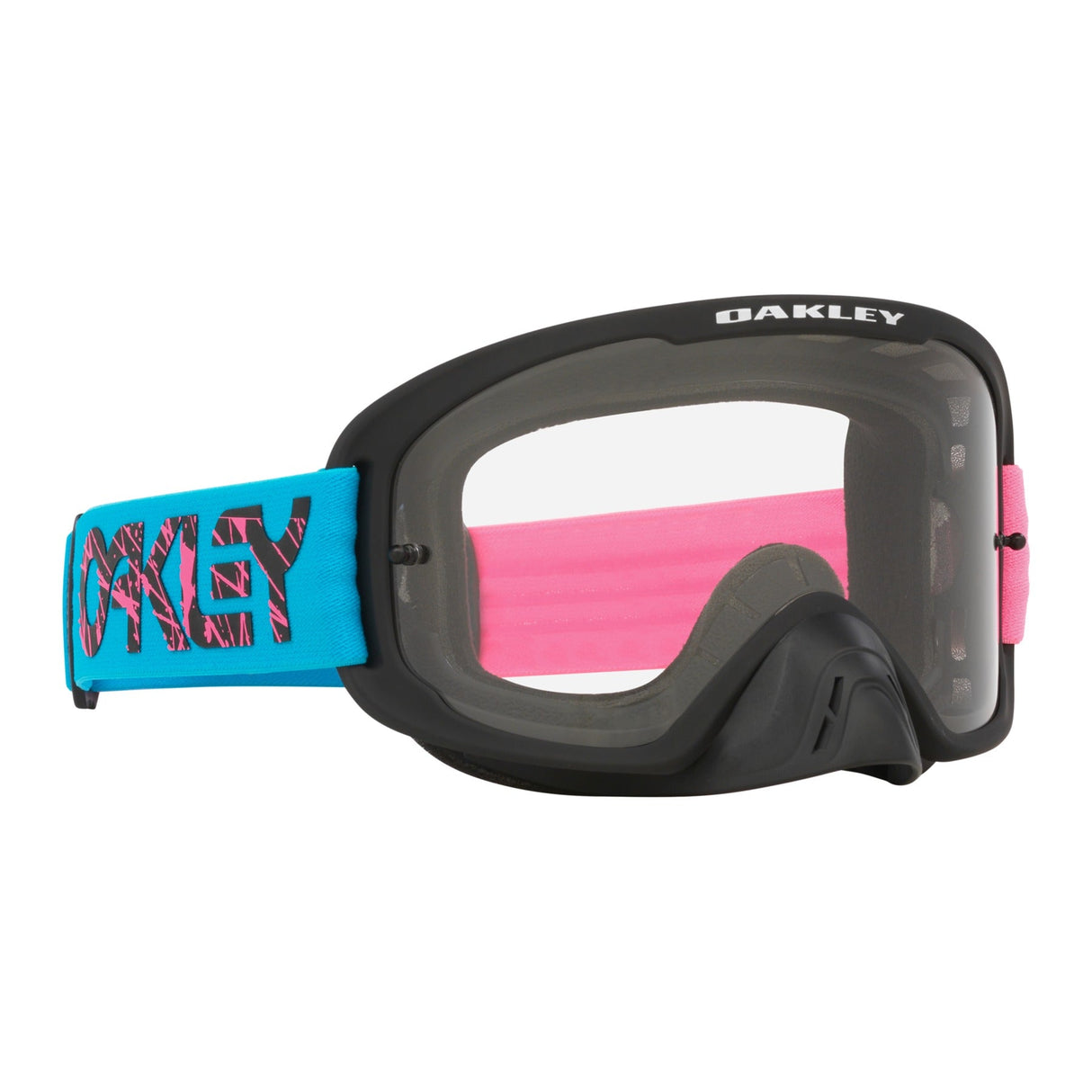 Oakley O Frame 2.0 Pro 2 Stroke Blue/Pink MX Goggle - Clear
