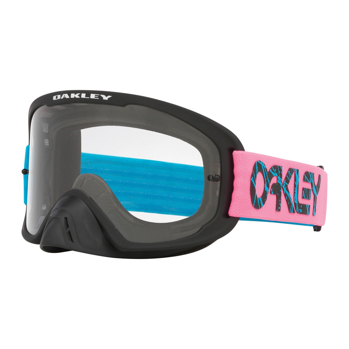 Oakley O Frame 2.0 Pro 2 Stroke Blue/Pink MX Goggle - Clear