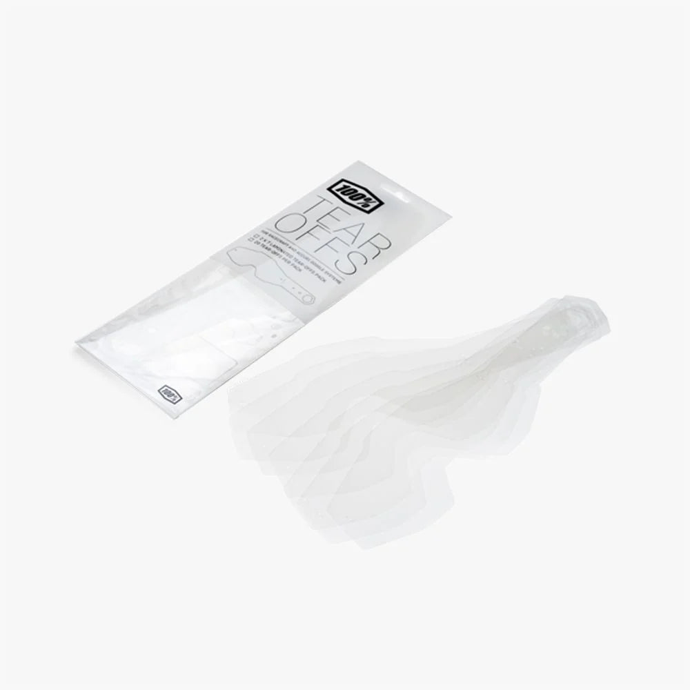 RC1/AC1/ST1 Laminated Tear-Offs 2 x 7 PK - OS package featuring multiple clear tear-off sheets ideal for protecting lenses and maintaining visibility during activities.