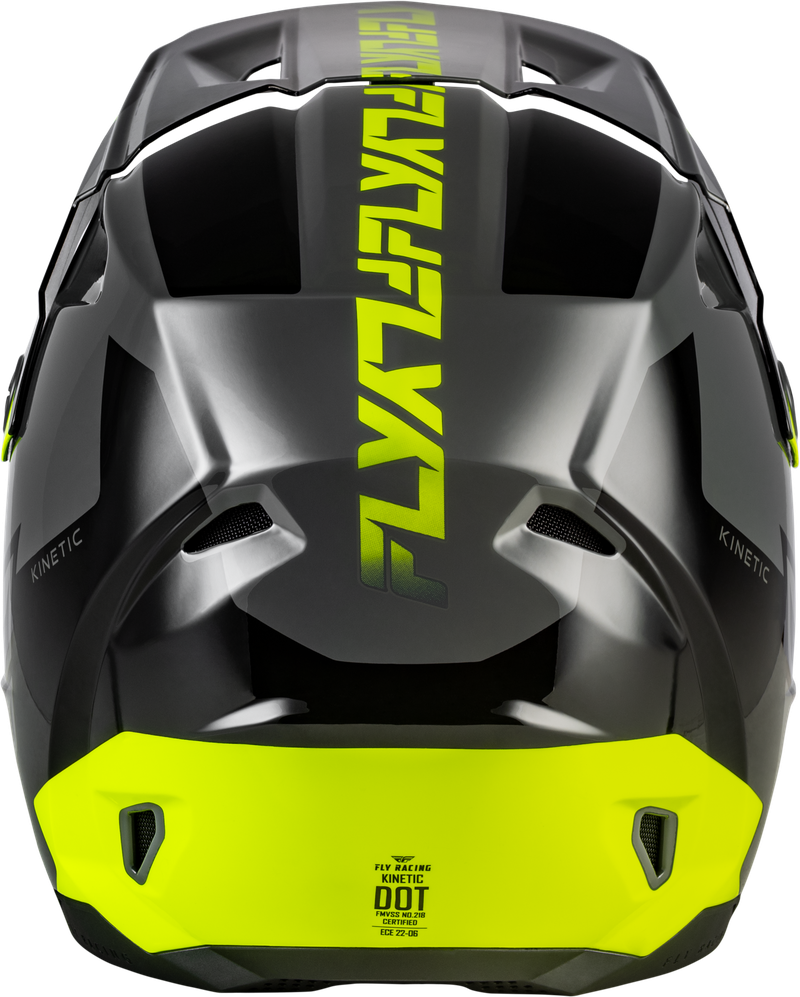 Kinetic Crest Helmet - Grey/Black/Hi-Viz