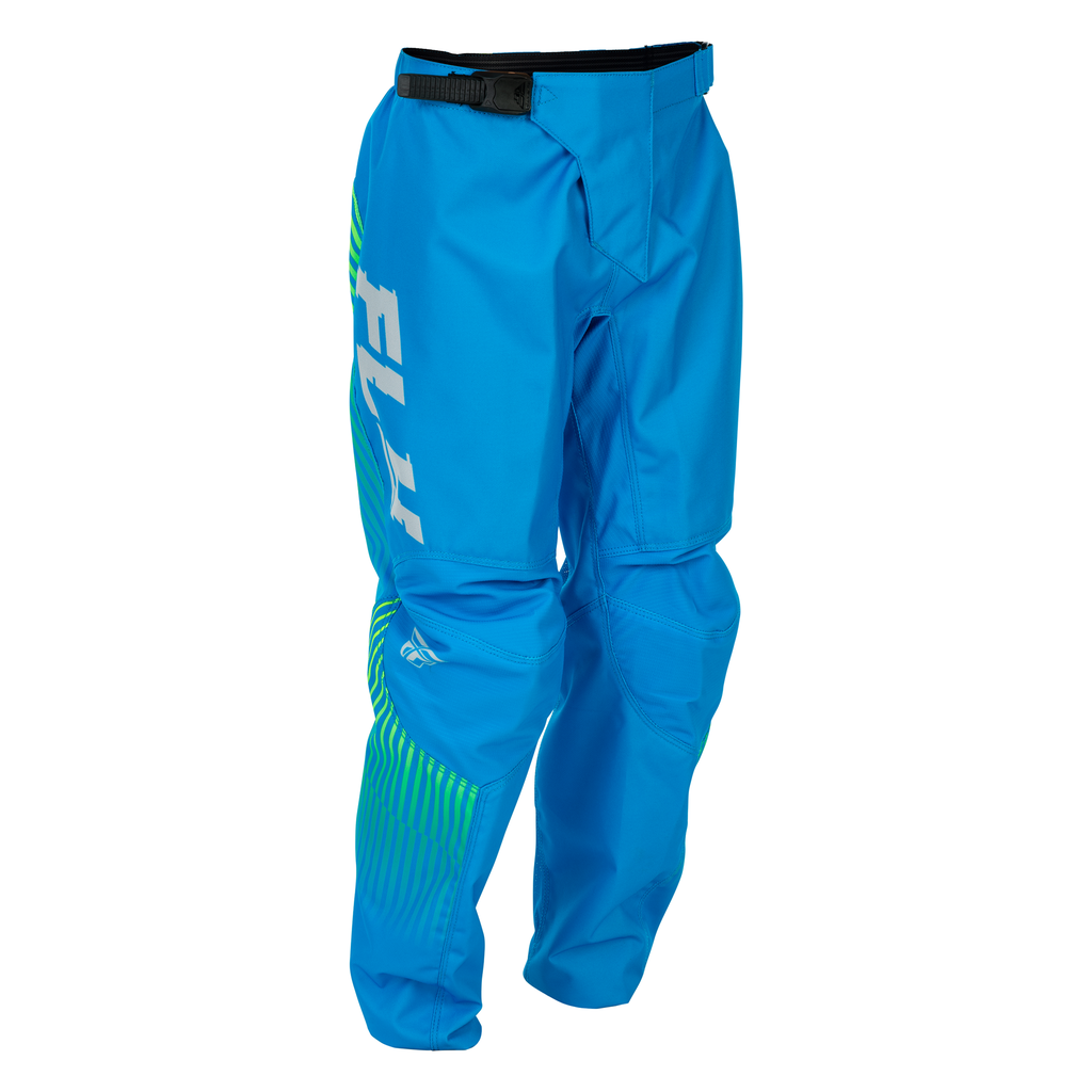 F-16 2026 Youth Pant - Blue/Hi-Viz