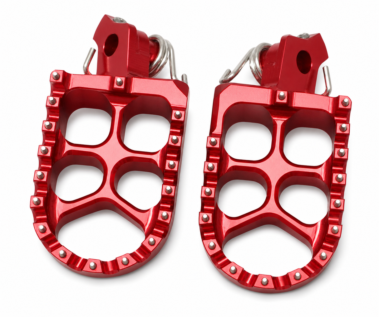 SCAR Racing Foot Pegs Red RM-Z, 57 Aluminium Billet