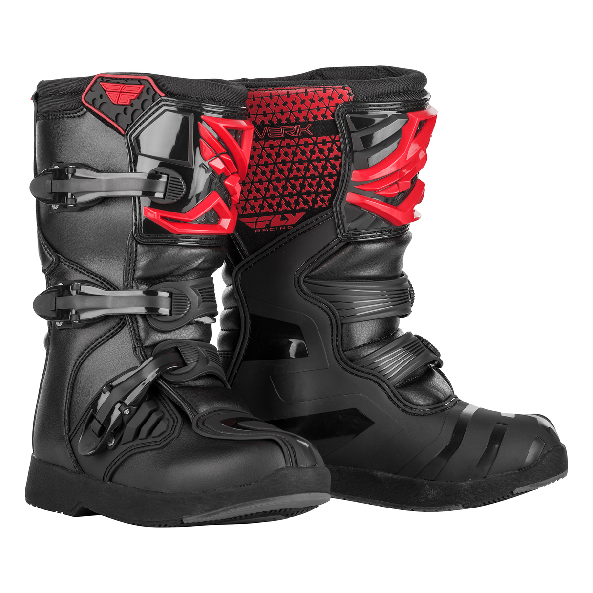 Fly Racing Youth Maverik Boot - Red/Black
