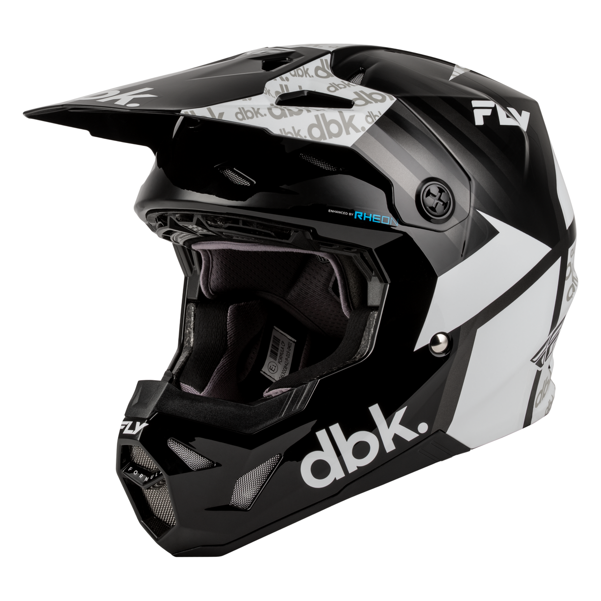 Fly Racing Formula CP DBK Helmet - Black/White/Grey