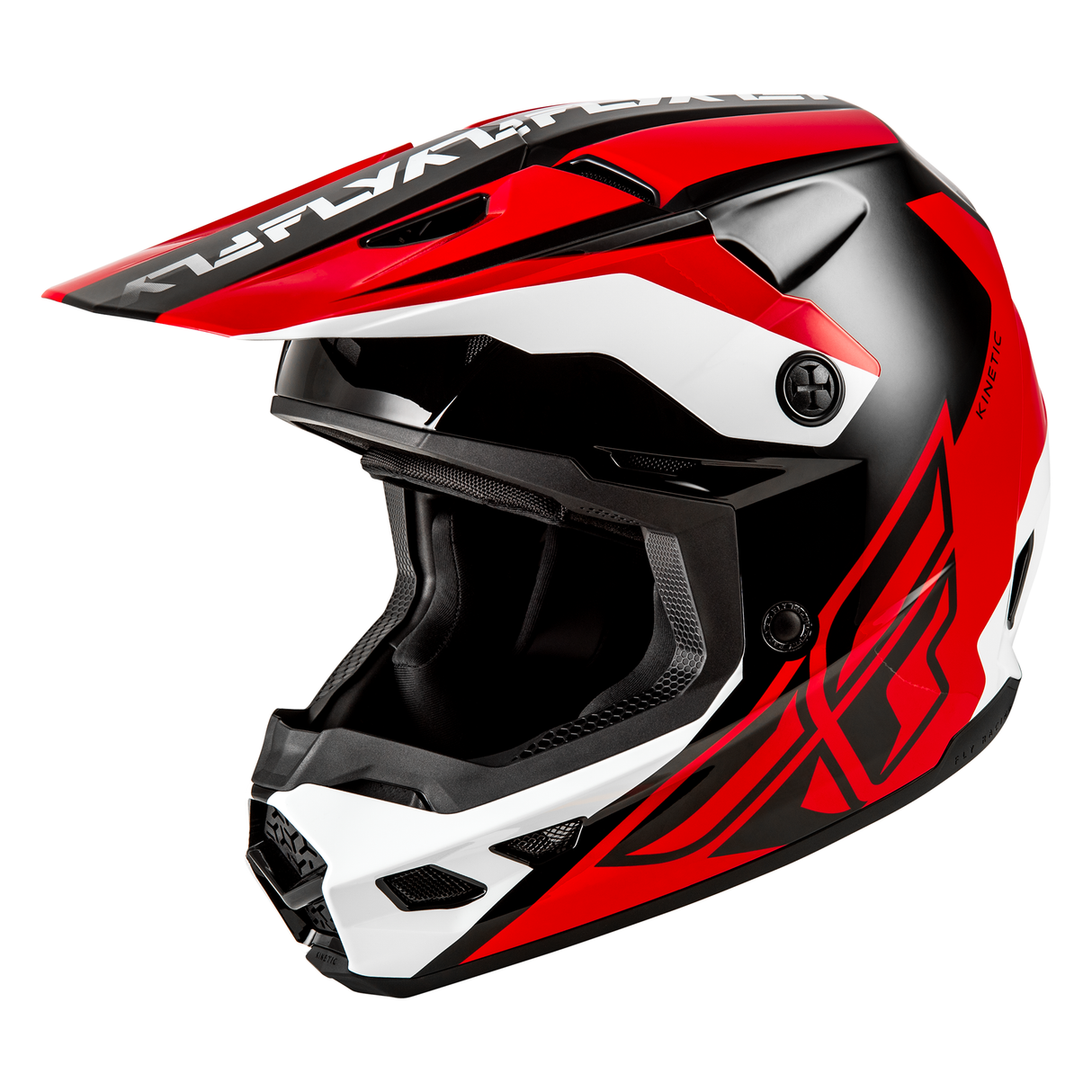 Fly Racing Kinetic Crest Helmet - Red/Black/White