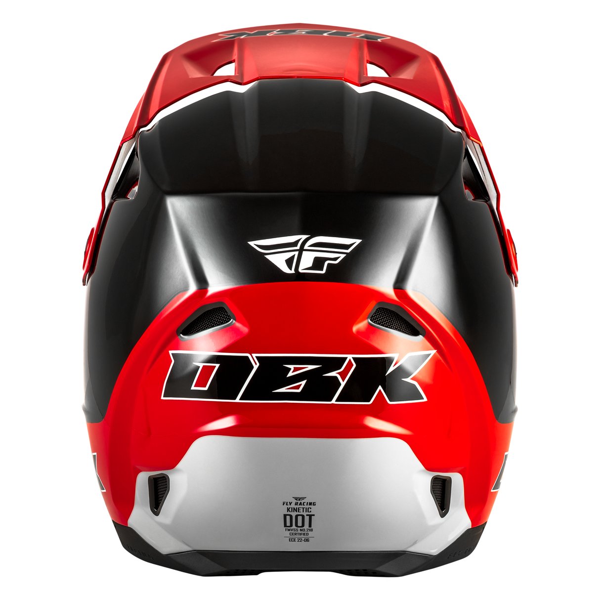 Fly Racing Kinetic DBK Helmet - Black/Red/Grey