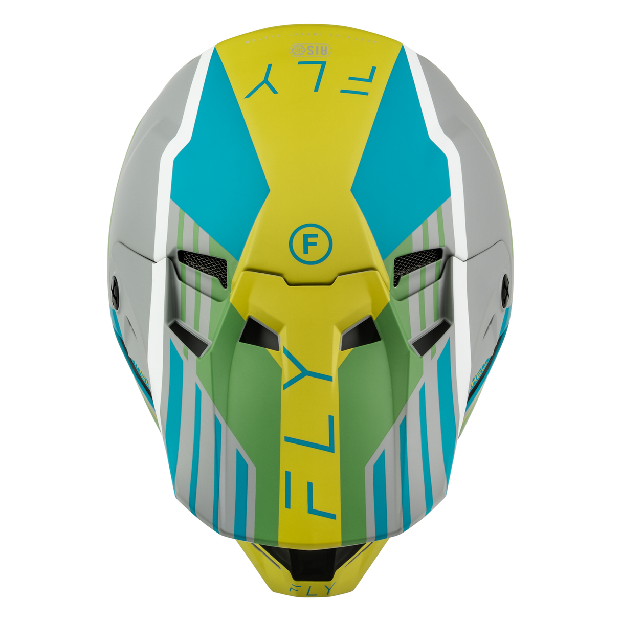 Fly Racing Formula CC Strike Helmet - Matte Grey/Green/Teal