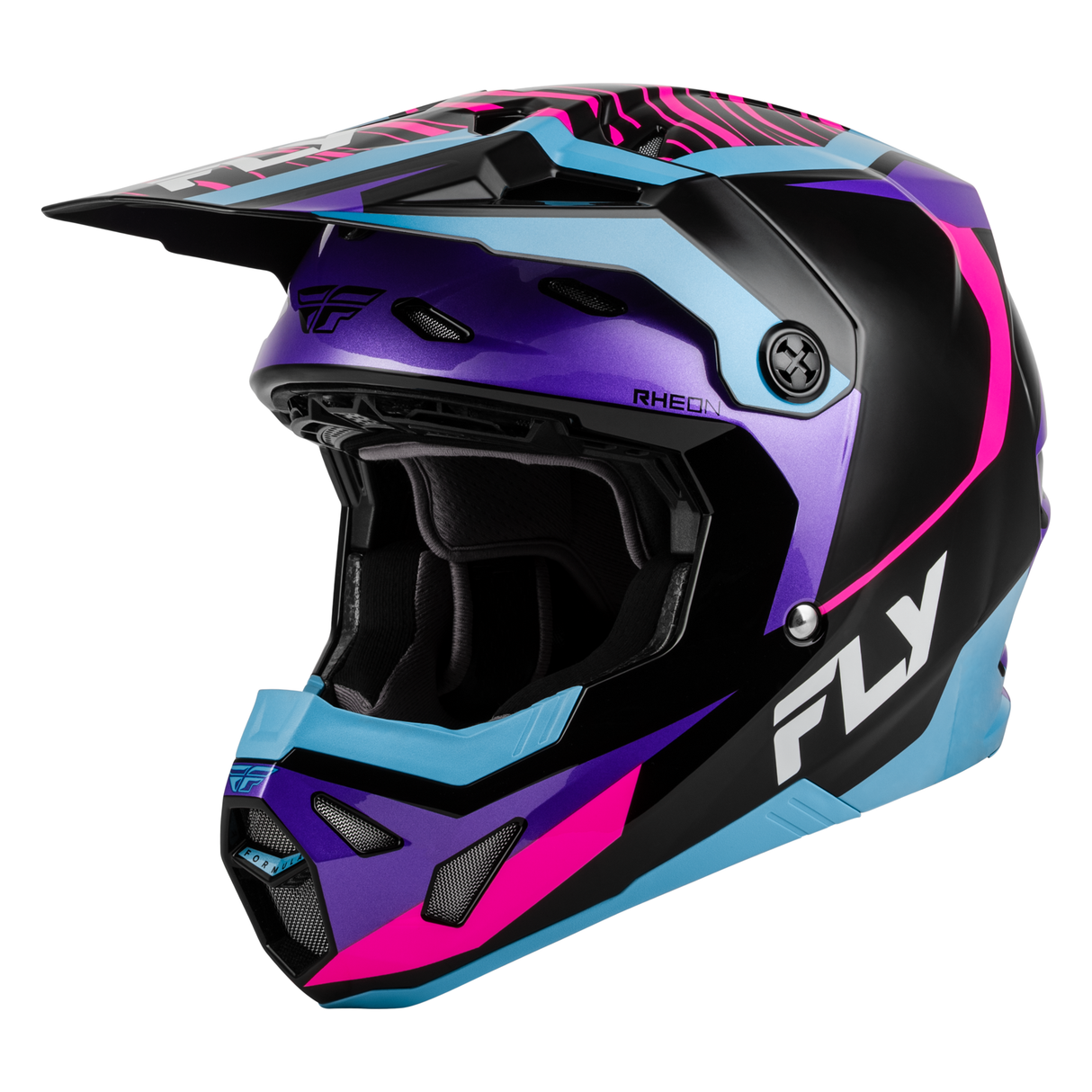 Fly Racing Formula CP Charge Helmet - Black/Purple/Pink/Blue