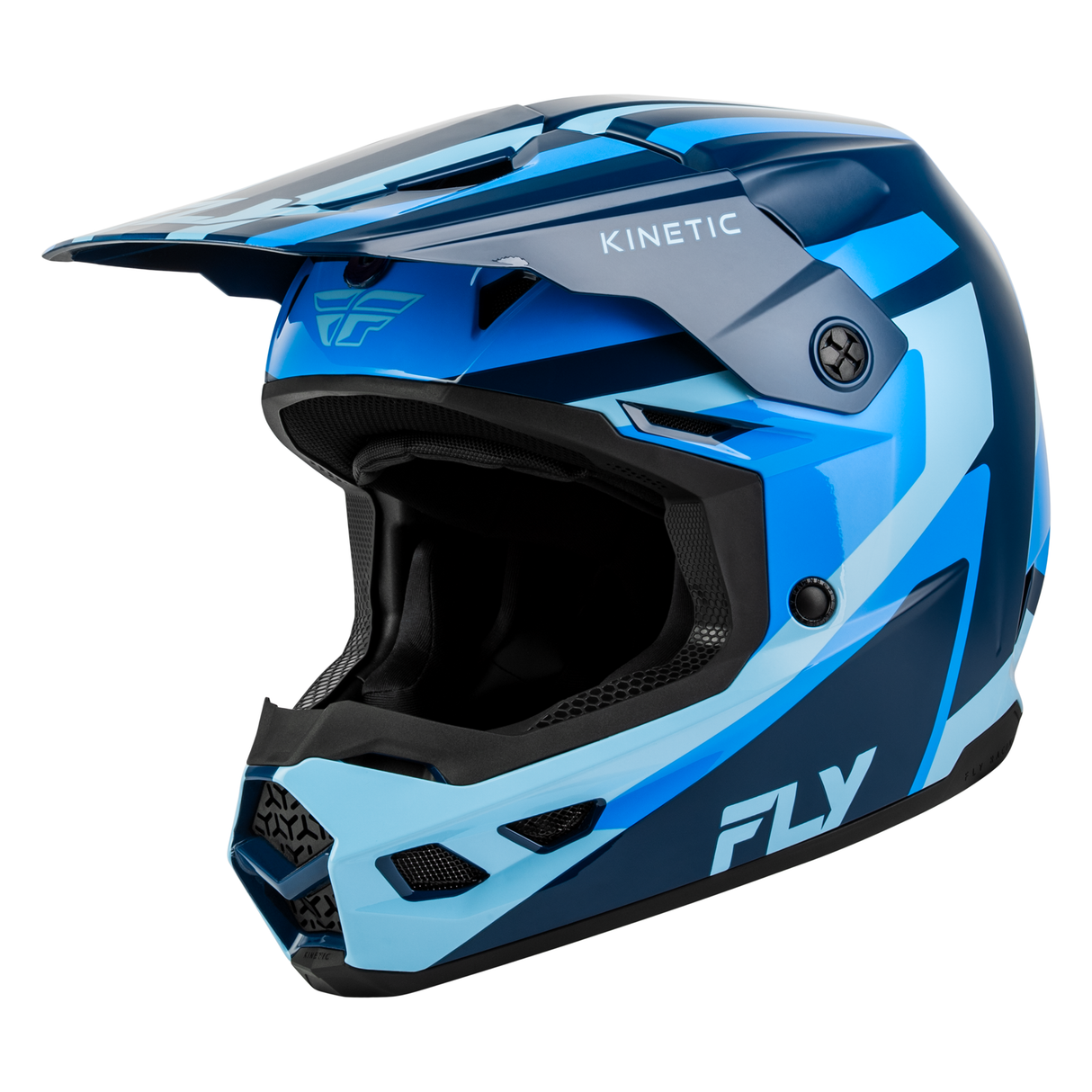 Fly Racing Kinetic Sync Helmet - Navy/Blue/Light Blue