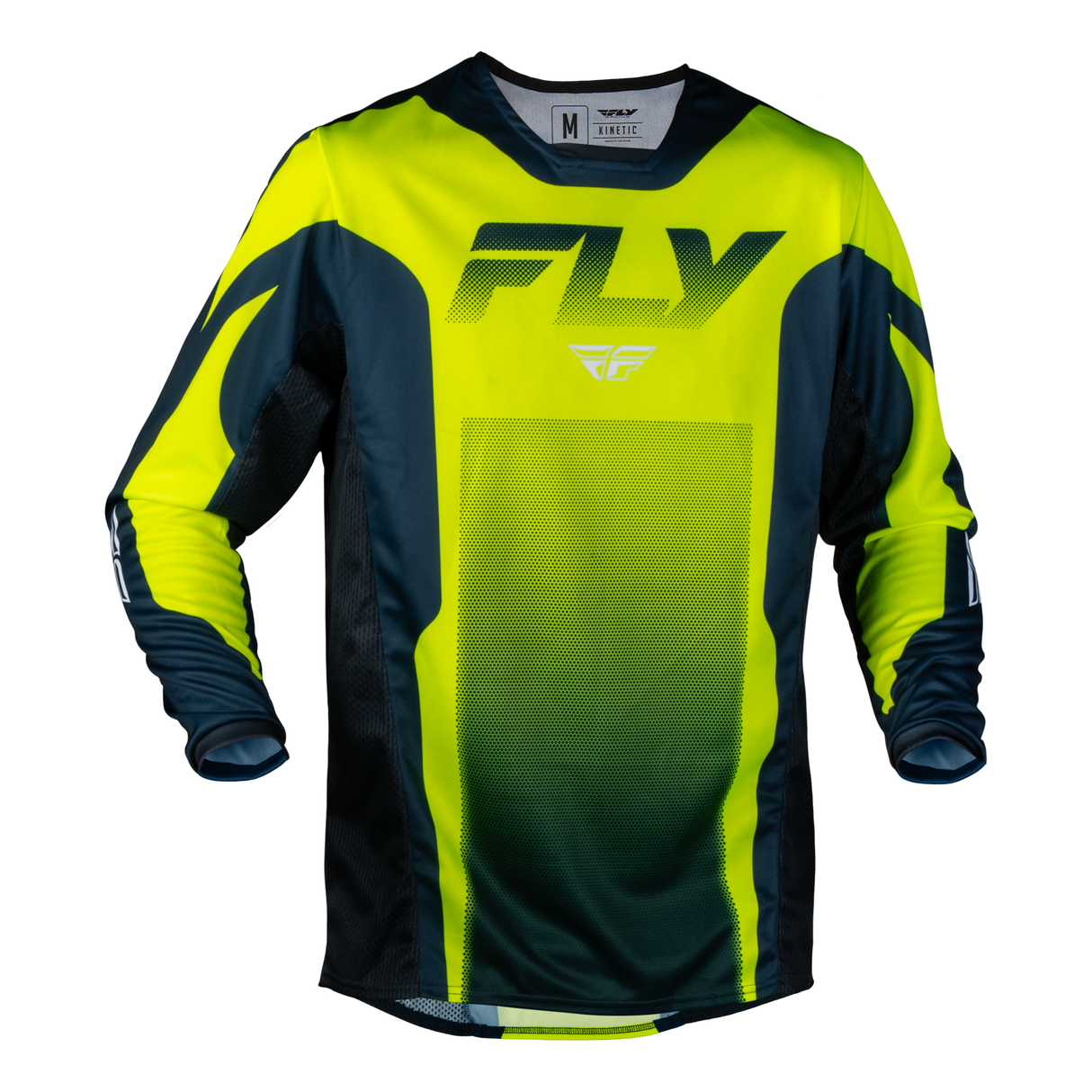 Fly Racing Kinetic Fade Jersey - Hi-Vis/Navy/White