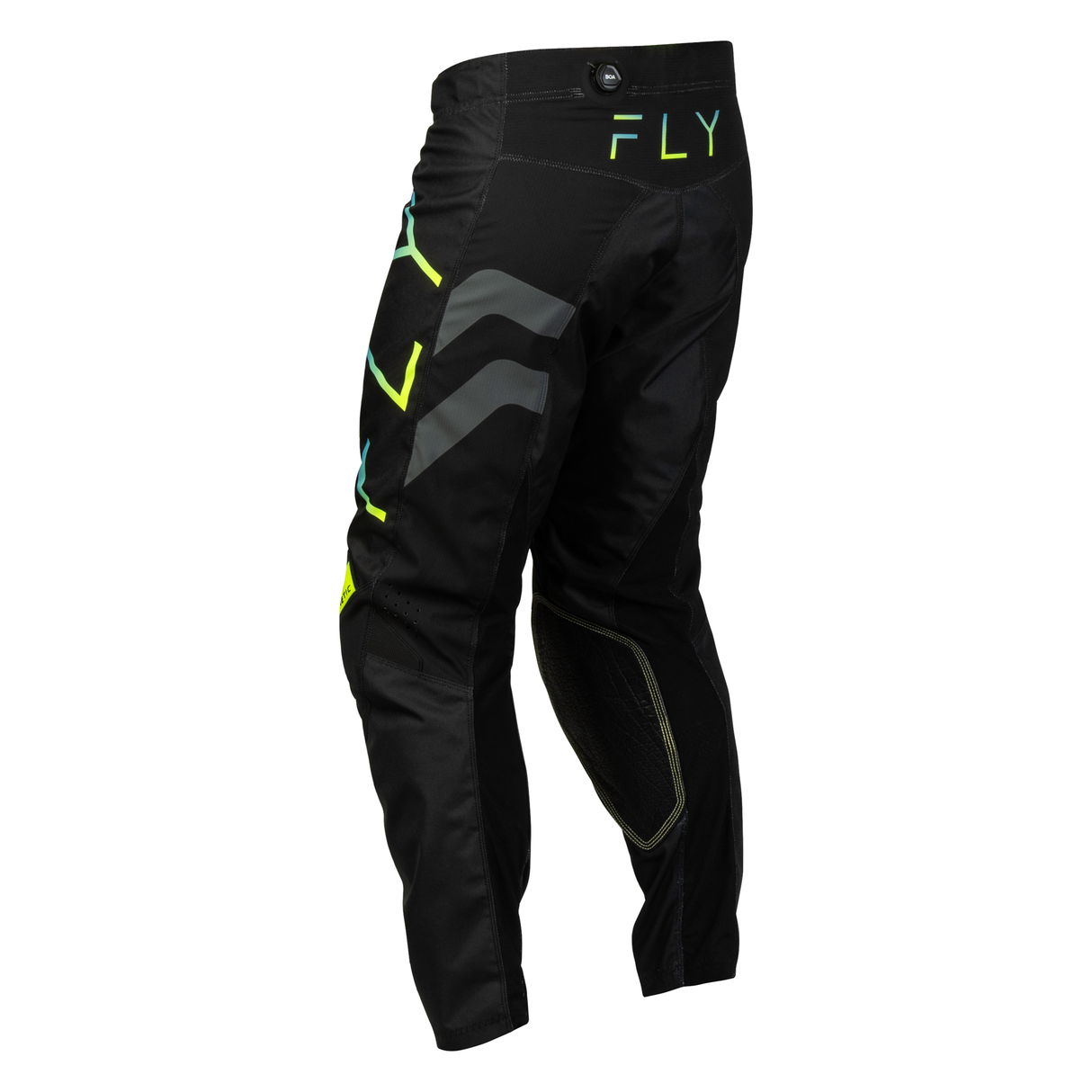Fly Racing Kinetic Volt Pants - Black/Grey/Teal/Yellow