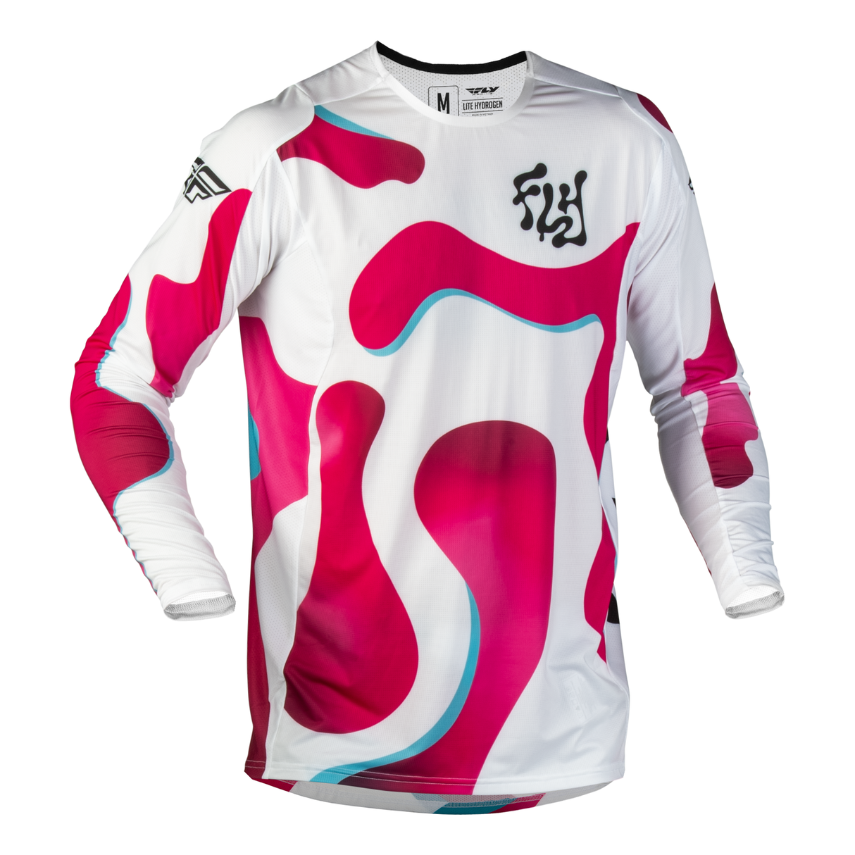 Fly Racing Youth Lite Vibe Jersey - White/Pink/Blue