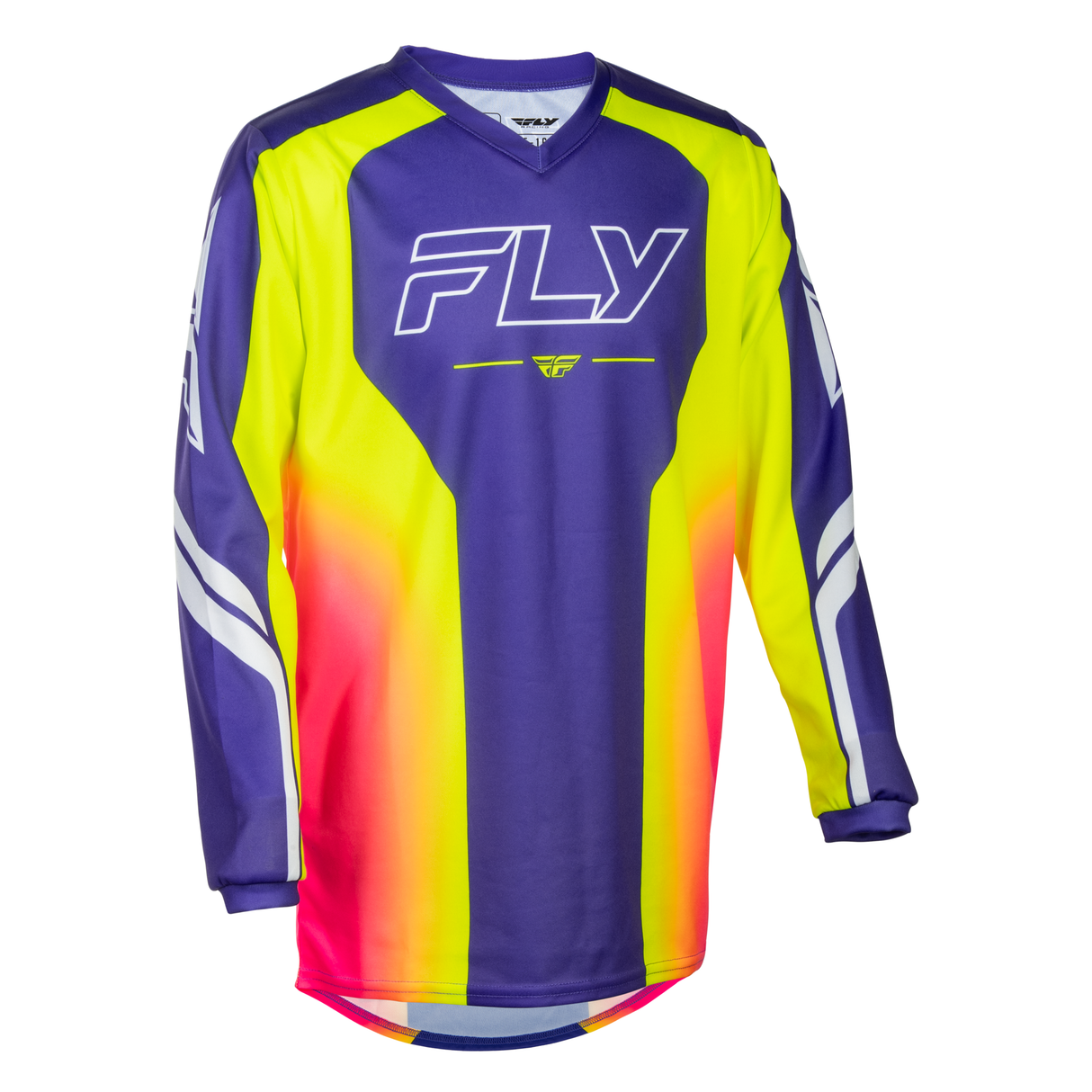 Fly Racing Youth F-16 Raze Jersey - Purple/Red/Yellow