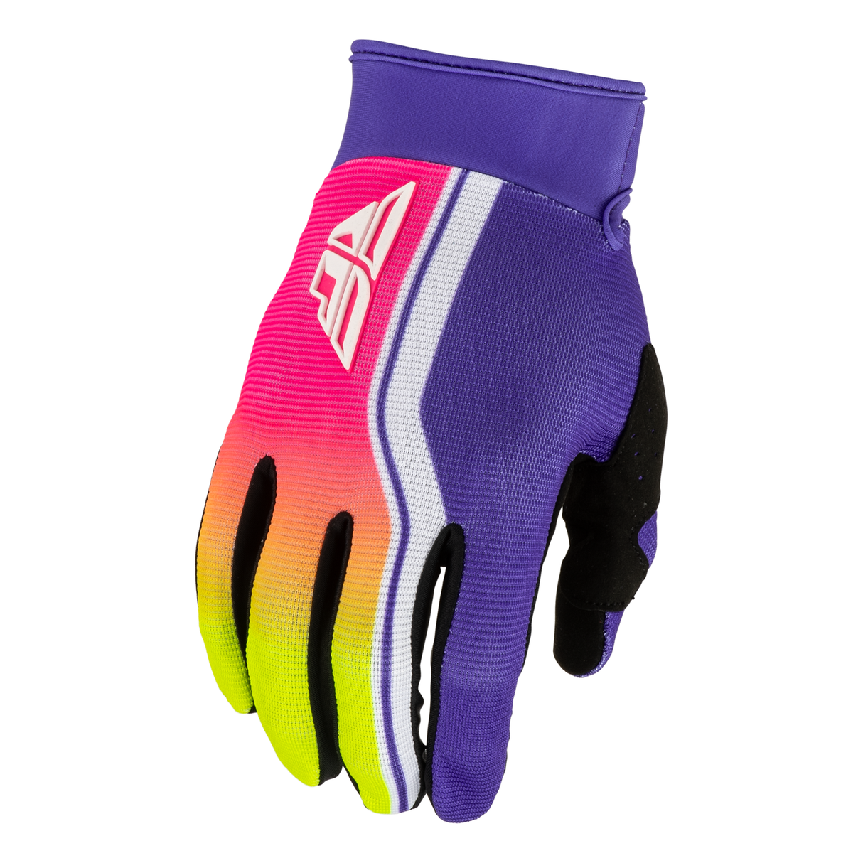 Fly Racing Youth F-16 Raze Gloves - Purple/Red/Yellow