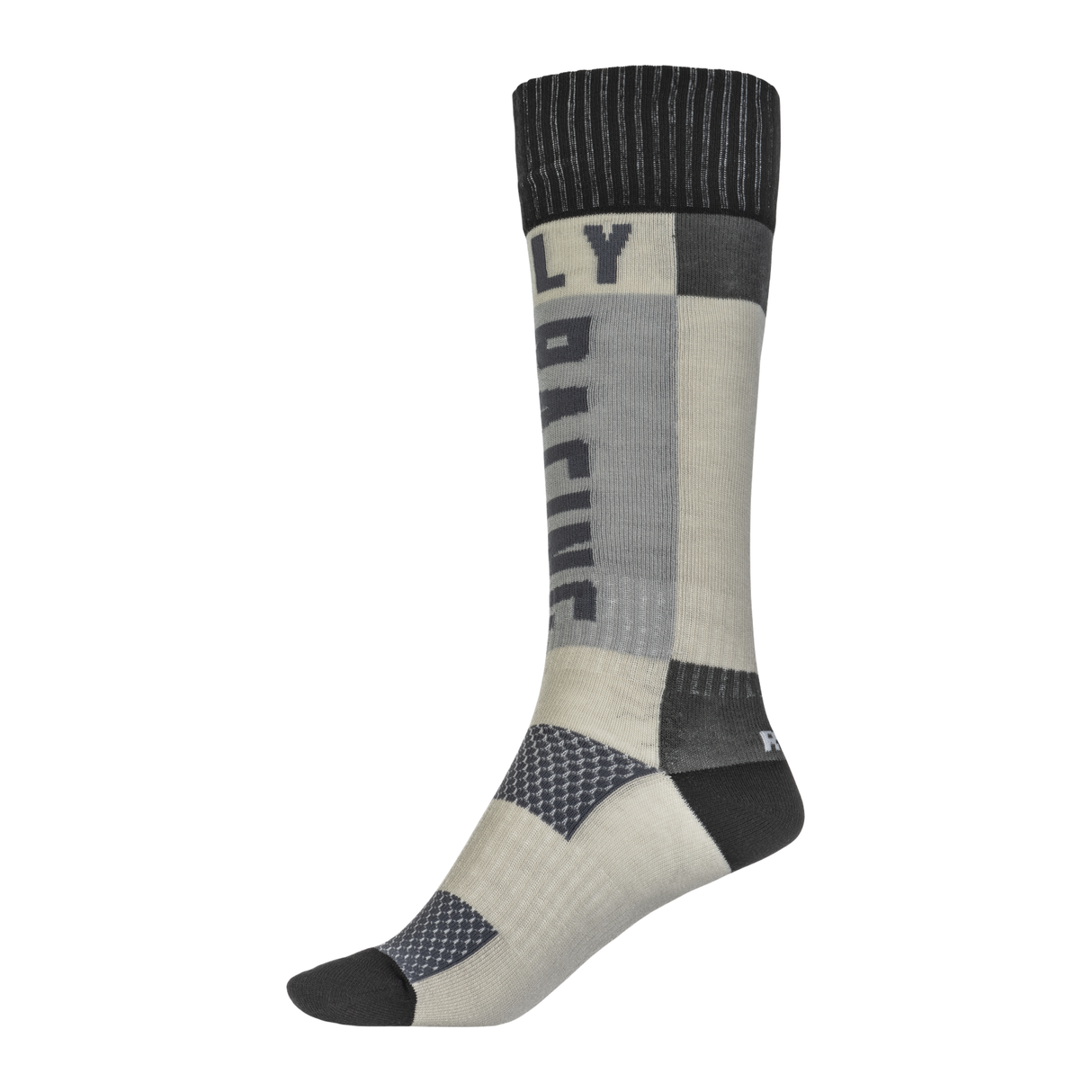 Fly Racing MX Sock Thick - Grey/Black