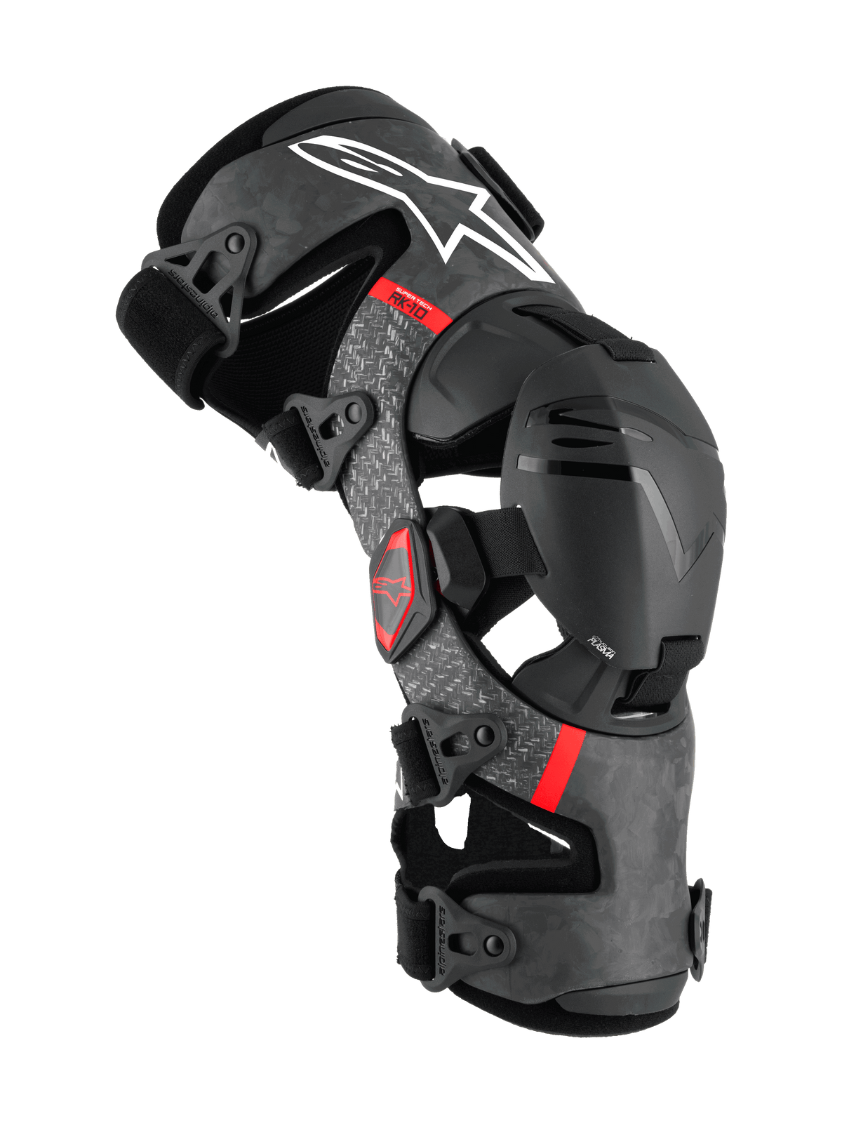 SUPERTECH RK-10 PLASMA KNEE BRACE - Black/Red