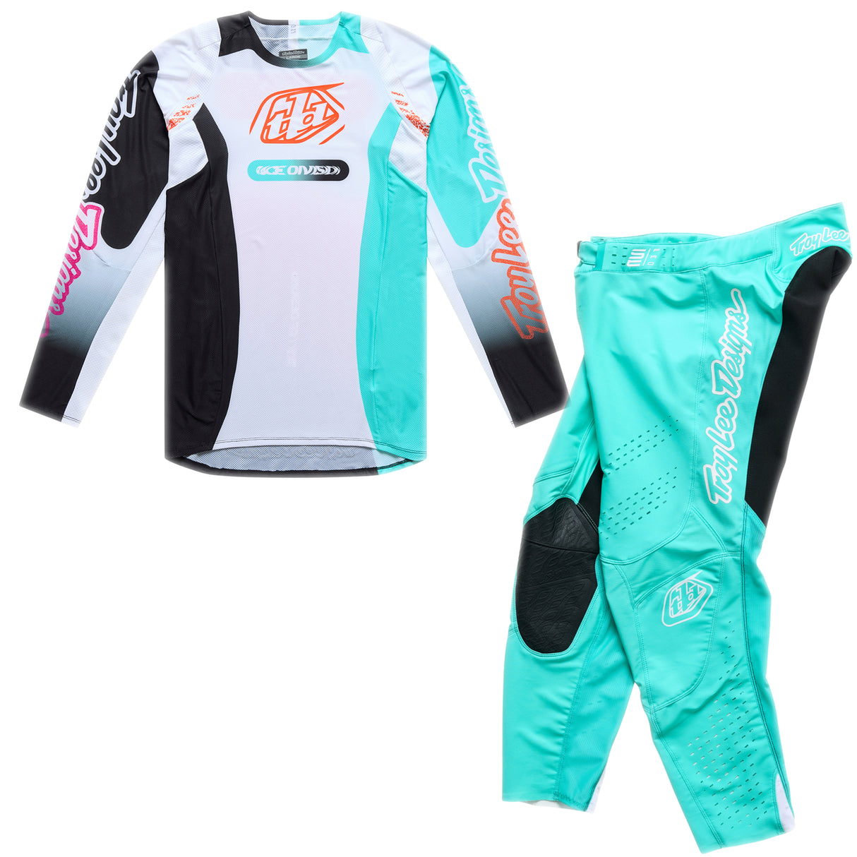 Troy Lee Designs Se Pro Kit Combo - Sever White / Teal