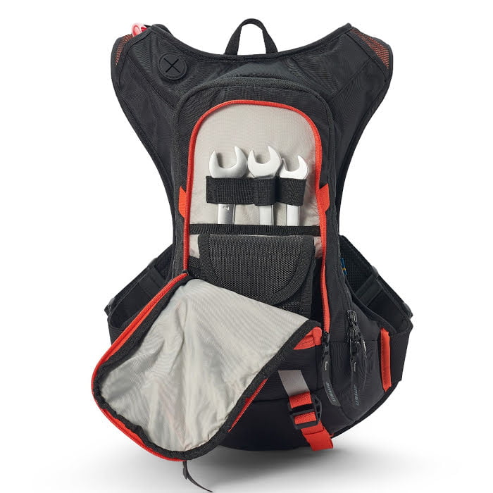 USWE RAW 8 HYDRATION BACKPACK - BLACK/ORANGE