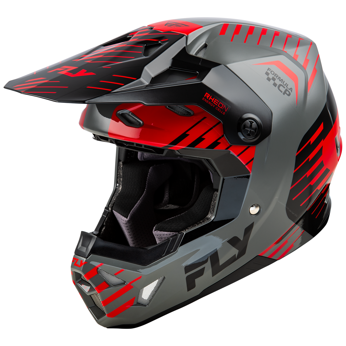 Fly Racing 2025 Formula CP Slice Helmet (Grey/Red/Black)