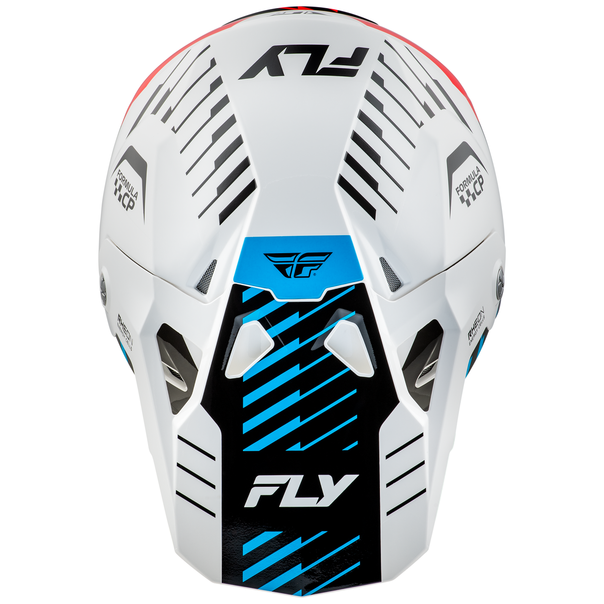 Fly Racing 2025 Formula CP Slice Helmet (White/Red/Cyan)