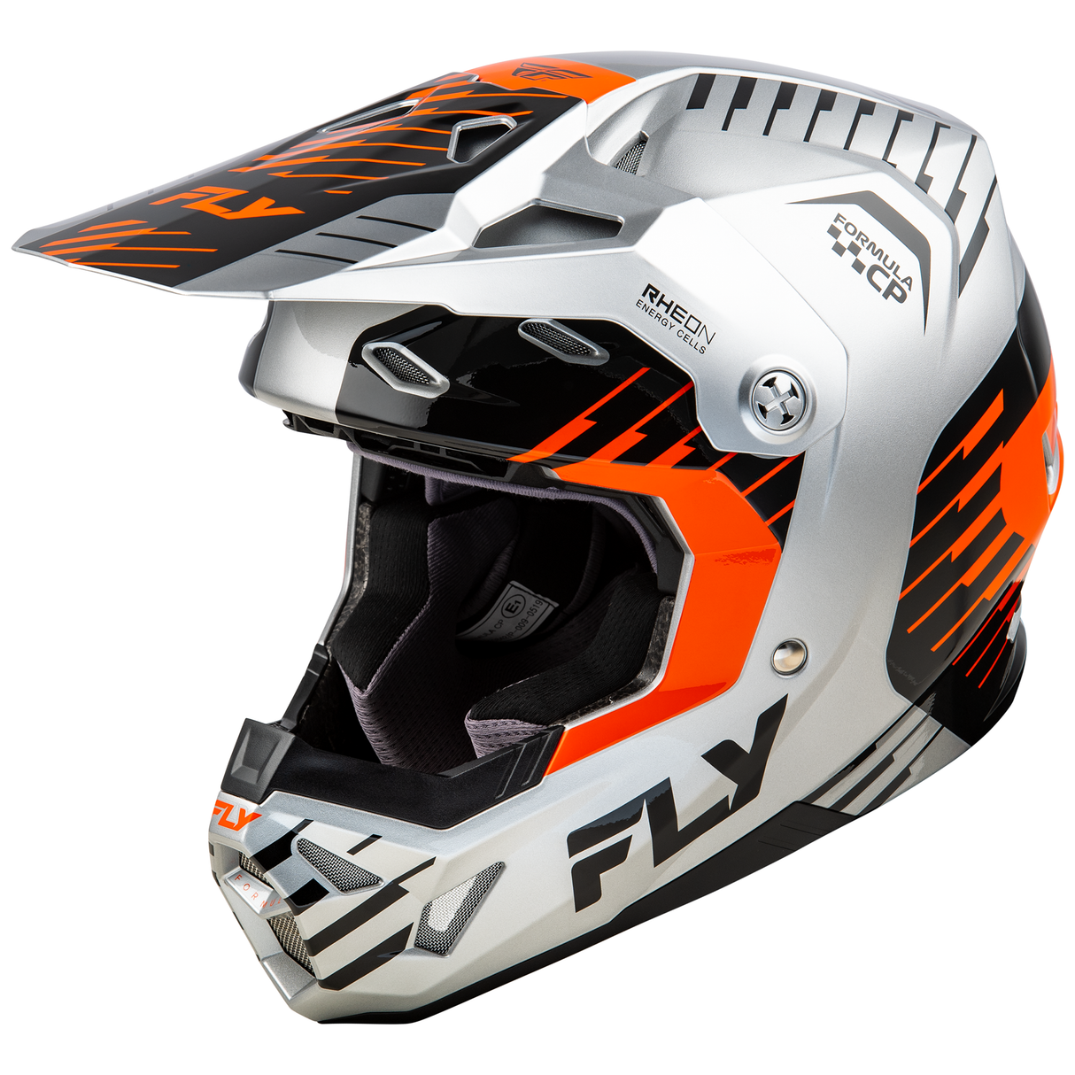 Fly Racing 2025 Formula CP Slice Helmet (Grey/Orange/Black)