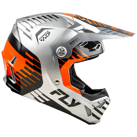Fly Racing 2025 Formula CP Slice Helmet (Grey/Orange/Black)