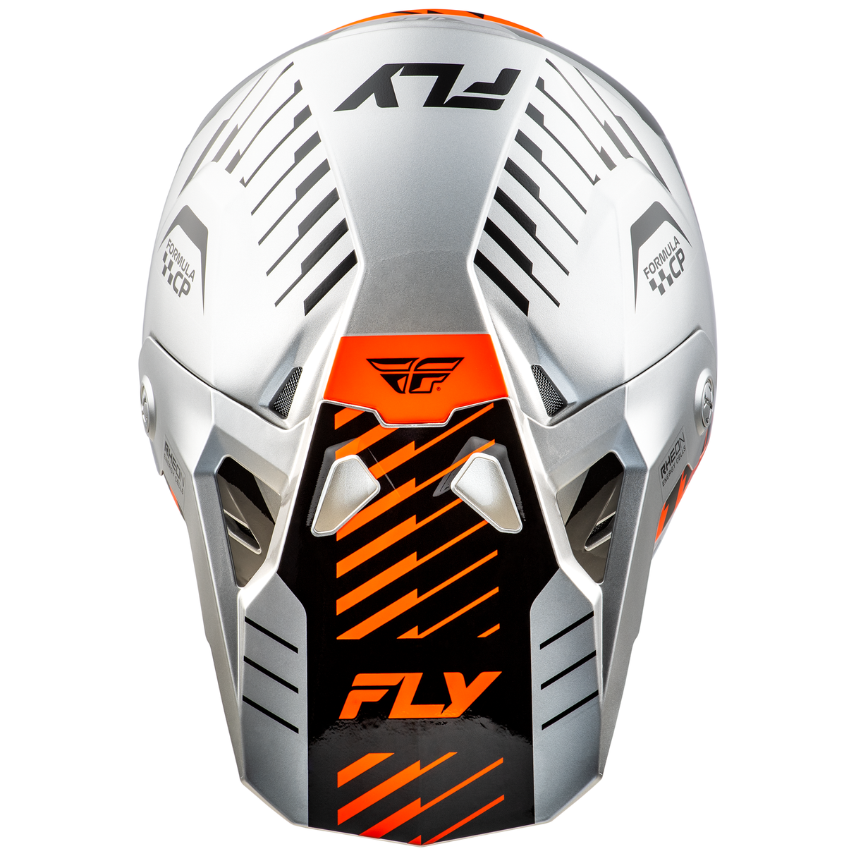 Fly Racing 2025 Formula CP Slice Helmet (Grey/Orange/Black)