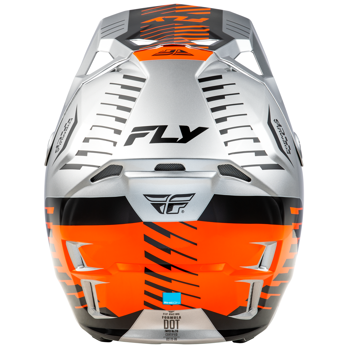 Fly Racing 2025 Formula CP Slice Helmet (Grey/Orange/Black)