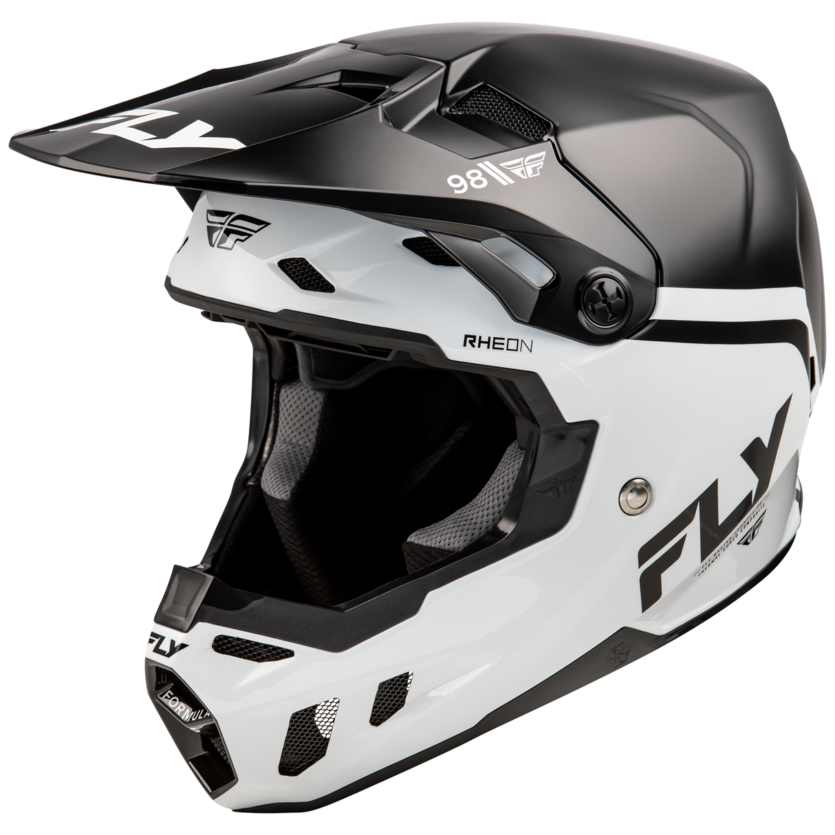 Fly Racing 2025 Formula CC Objective Helmet (Black/White)