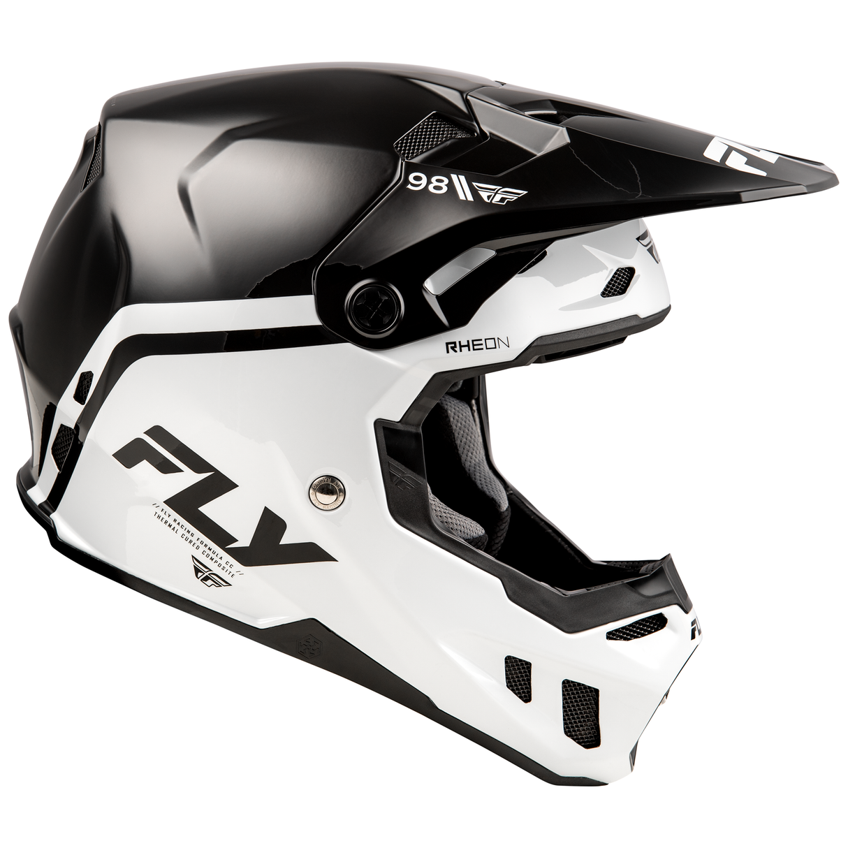 Fly Racing 2025 Formula CC Objective Helmet (Black/White)