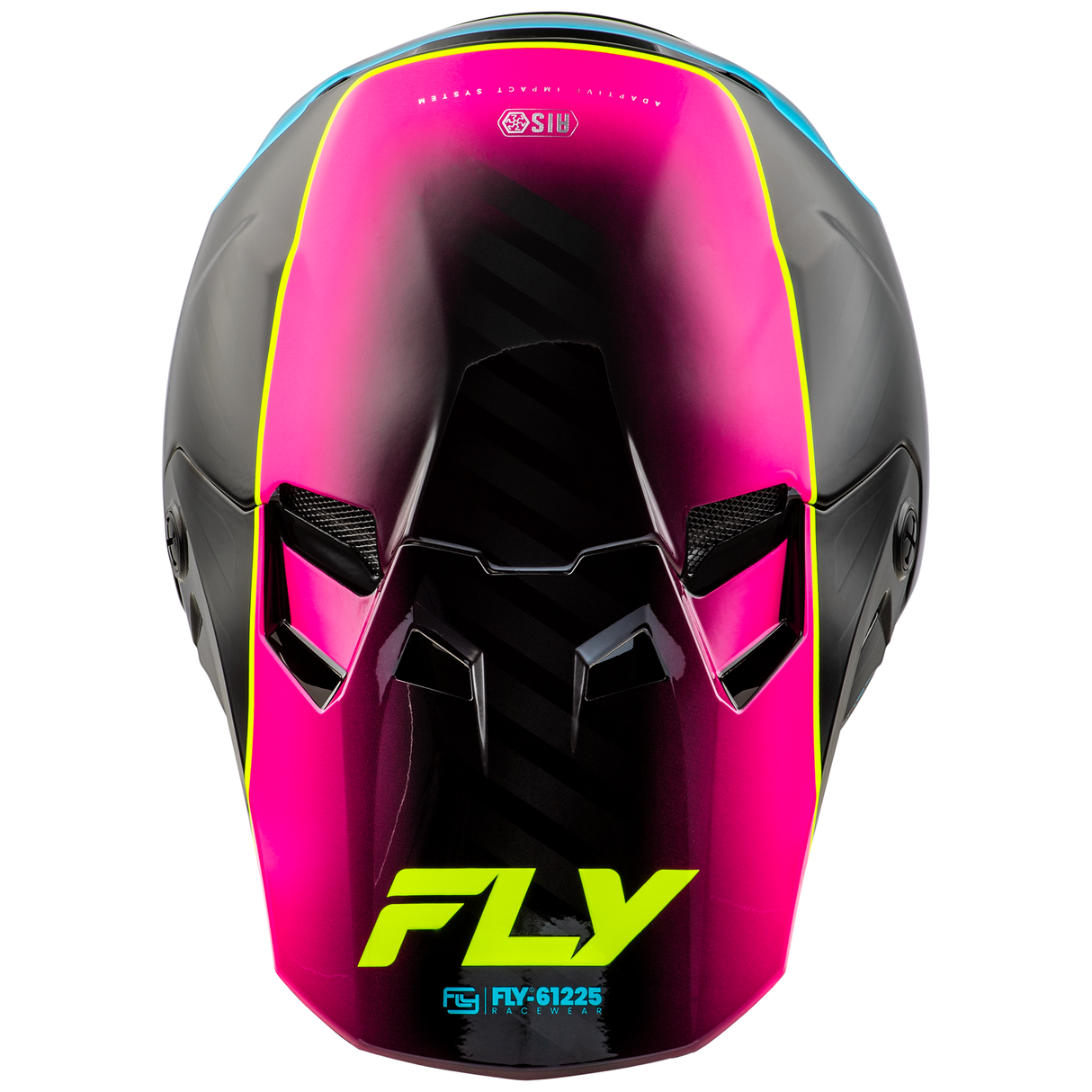 Fly Racing 2025 Formula CC Underglow Helmet (Black/Pink/Blue)