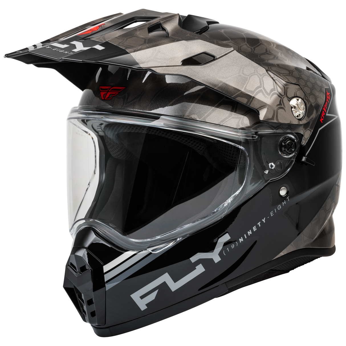 Fly Racing 2025 Trekker Kryptek Conceal Helmet (Black/Grey/White)