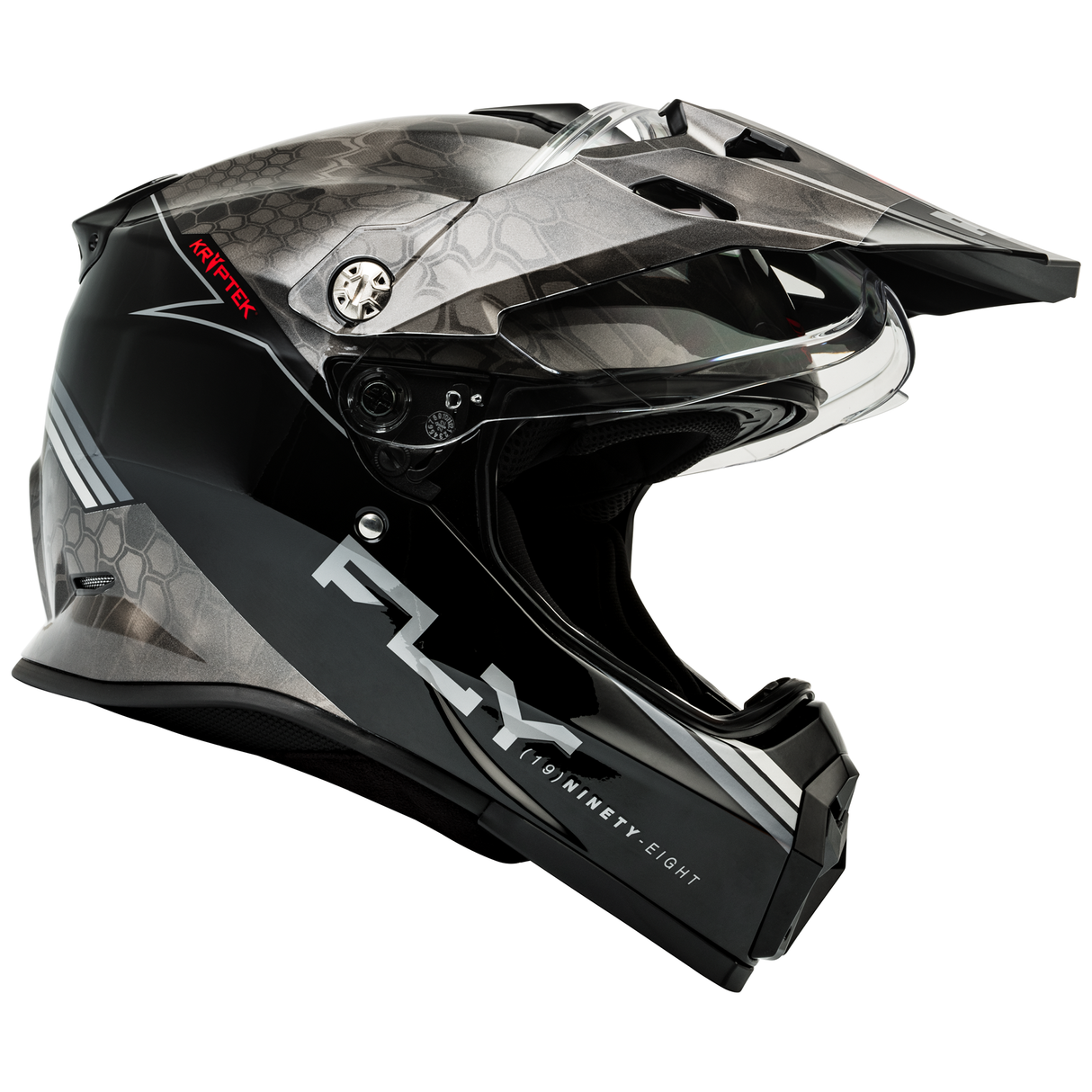 Fly Racing 2025 Trekker Kryptek Conceal Helmet (Black/Grey/White)