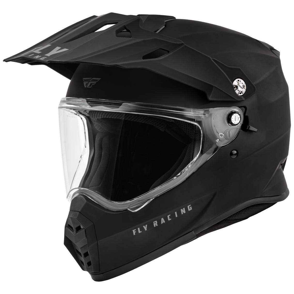 Fly Racing 2025 Trekker Solid Helmet (Matte Black)