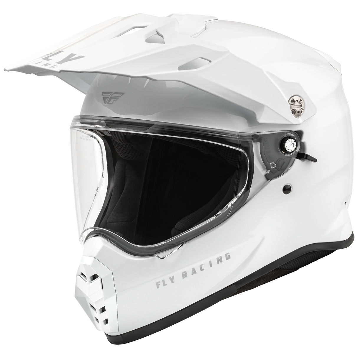 Fly Racing 2025 Trekker Solid Helmet (White)