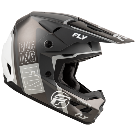 Fly Racing 2025 Kinetic Rally Helmet (Matte Grey/Black/White)