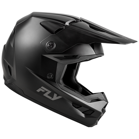 Fly Racing 2025 Youth Kinetic Solid Helmet (Matte Black)