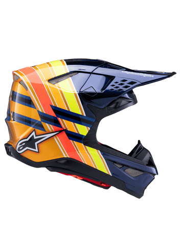 S-M10 TLD EDITION 25 ECE06 - DRK BLUE/ORG/YLW FLUO/RED