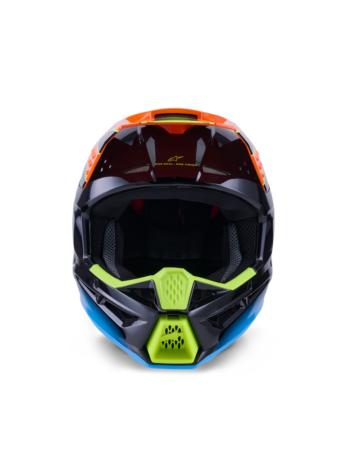 SM3 FRAY HELMET ECE06 - BLACK/ORANGE/YELLOW FL G