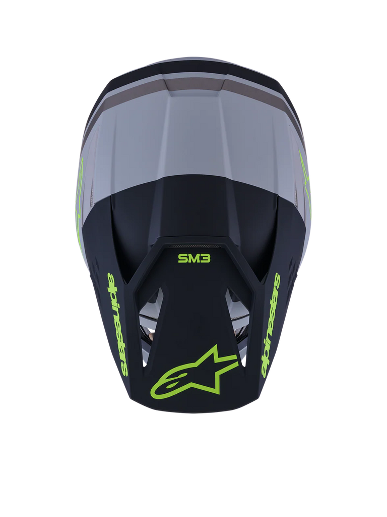 SM3 RADIUM HELMET ECE06 - GRAY/BLACK/YELLOW FL/