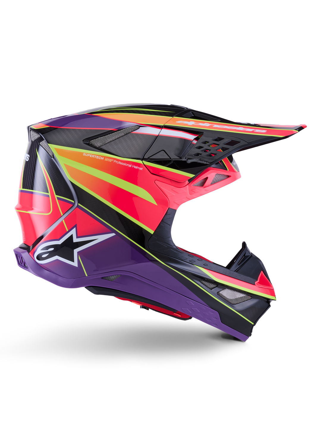 SUPERTECH S-M10 ERA HELMET ECE 22.06 - PINK/VIOLET/YELLOW FLUO