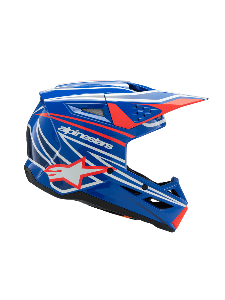SM3 YOUTH WURX HELMET ECE06 - BLUE/RED/WHITE/BLACK GL