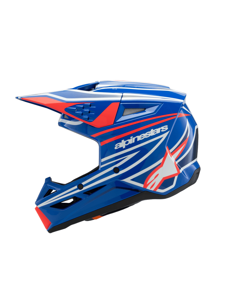 SM3 YOUTH WURX HELMET ECE06 - BLUE/RED/WHITE/BLACK GL