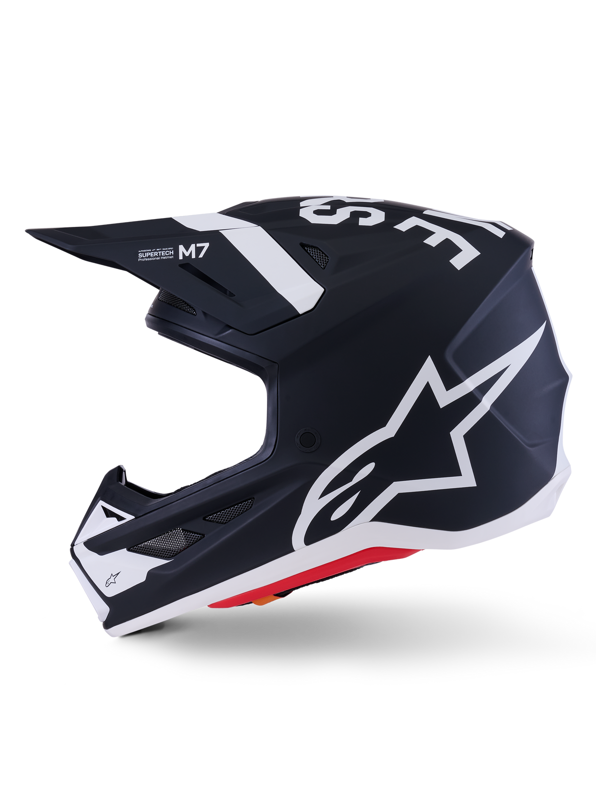 SM7 DASHER HELMET ECE06 - BLACK/WHITE/