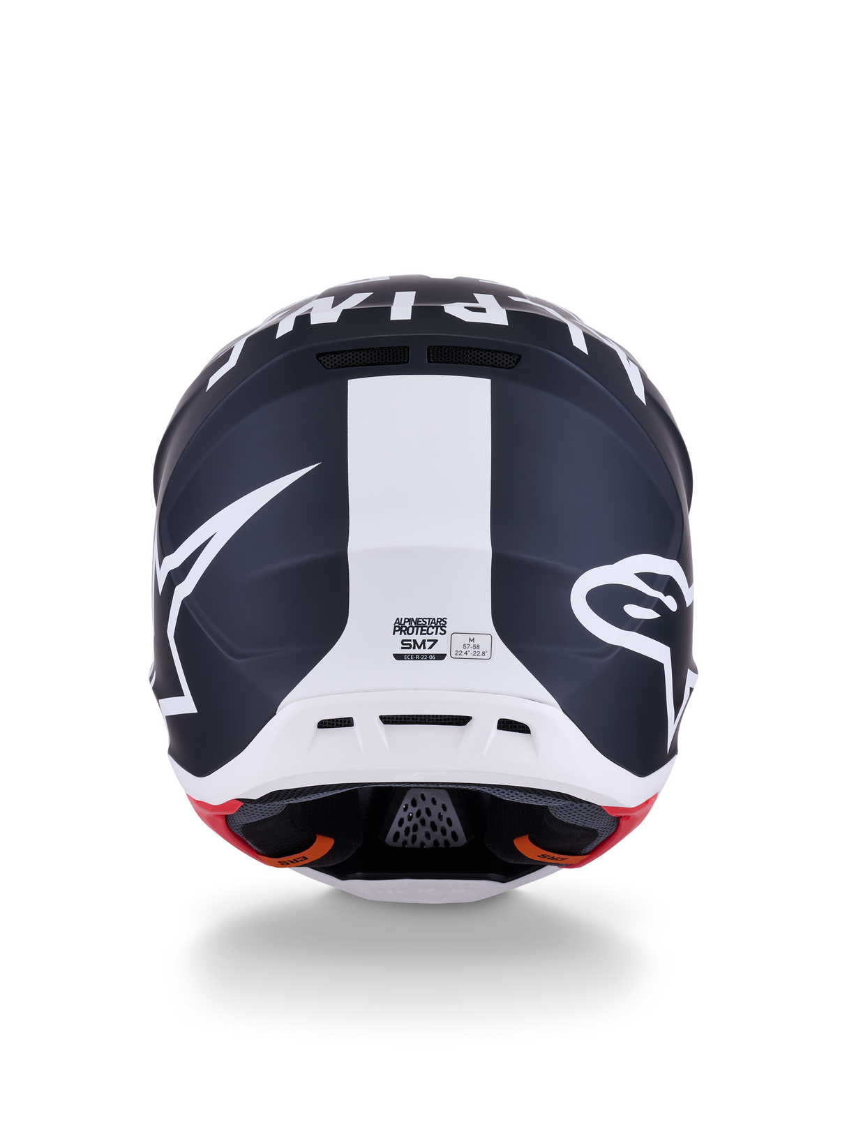SM7 DASHER HELMET ECE06 - BLACK/WHITE/